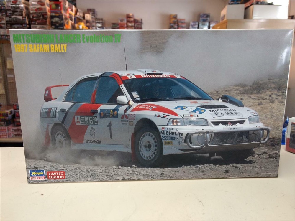 Hasegawa 1/24 Mitsubishi Lancer Evolution IV 1997 Safari Rally Model Kit
