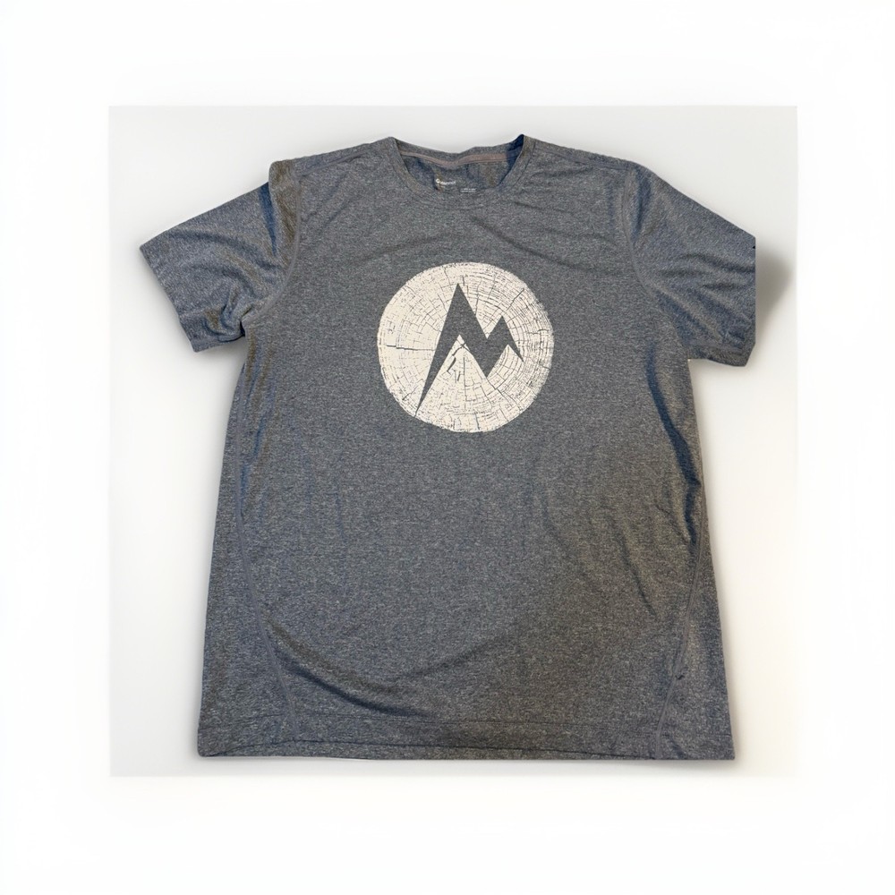 Marmot Men’s Performance Graphic T-Shirt Medium Gray Short Sleeve
