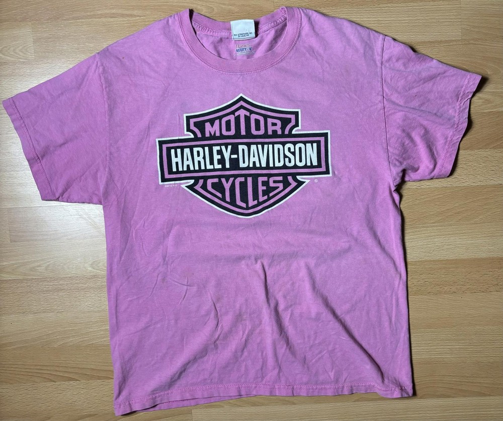 VTG Y2K Harley-Davidson Pink Graphic Tee - Bowling Green, Kentucky