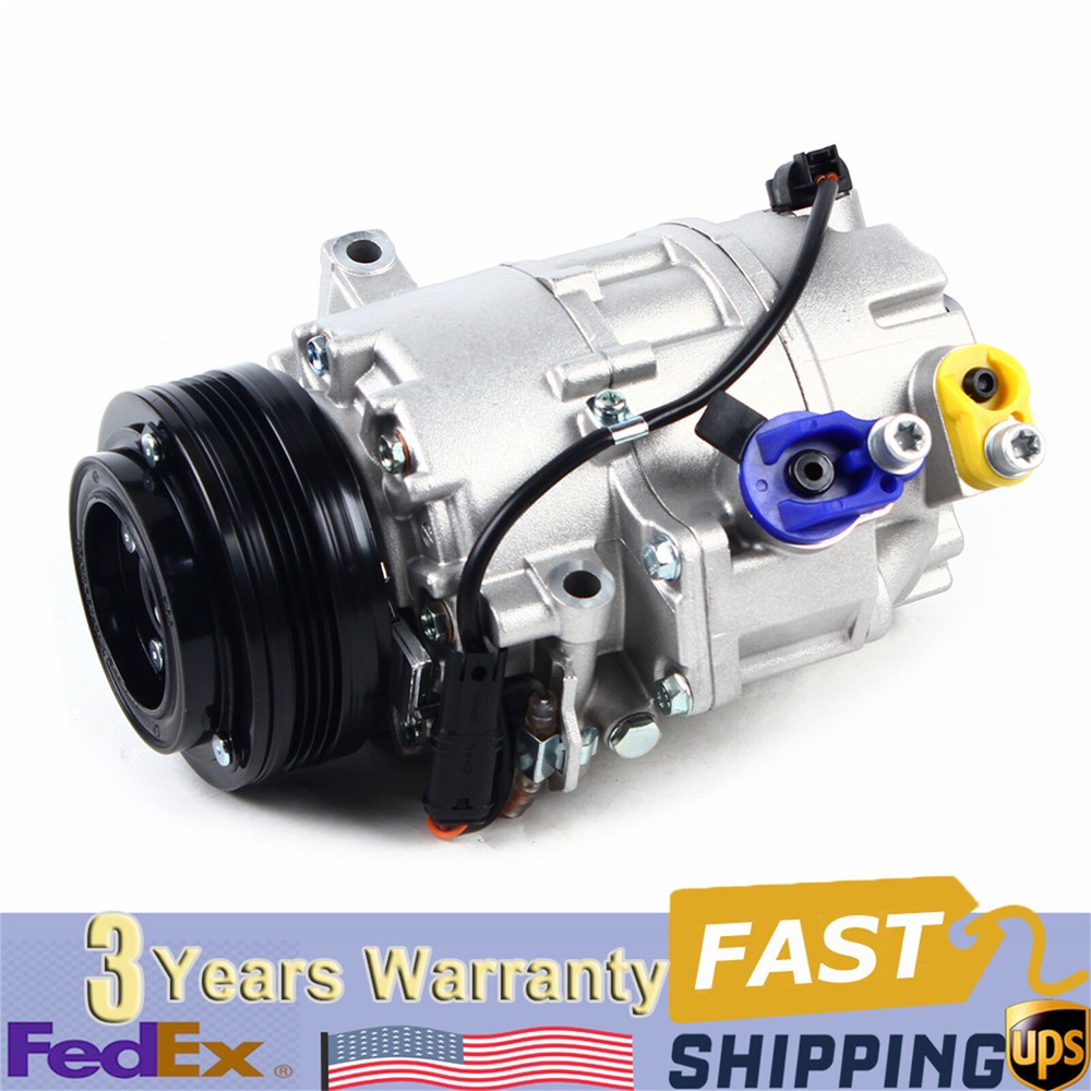 A/C AC Compressor Assembly With Clutch CSE717 4 Grooves For BMW X5 07-10 3.0si