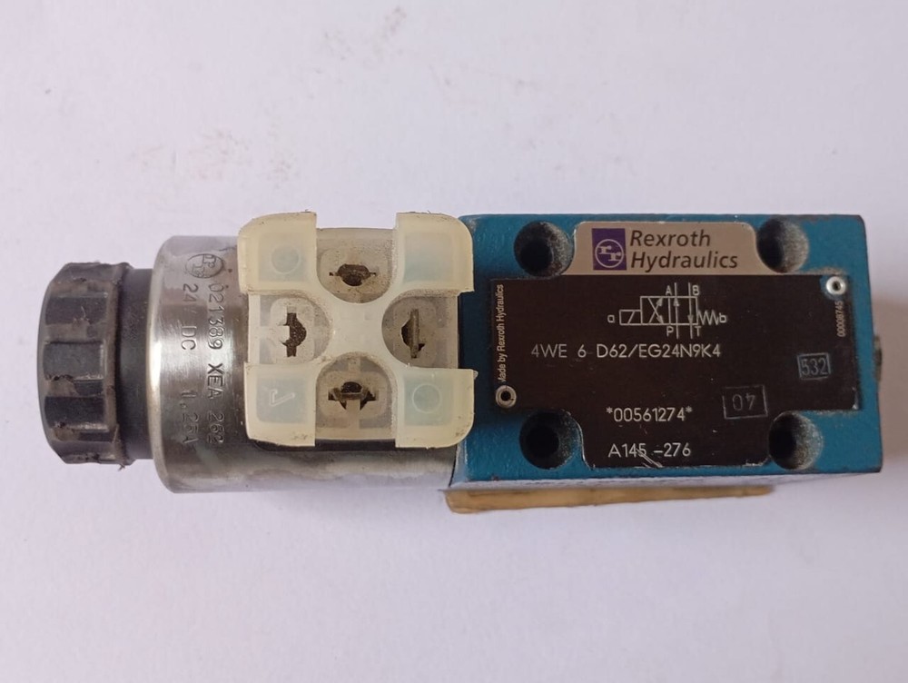 Rexroth Hydraulic Direction control solenoid  Valve 4WE 6 D62/EG24N9K4