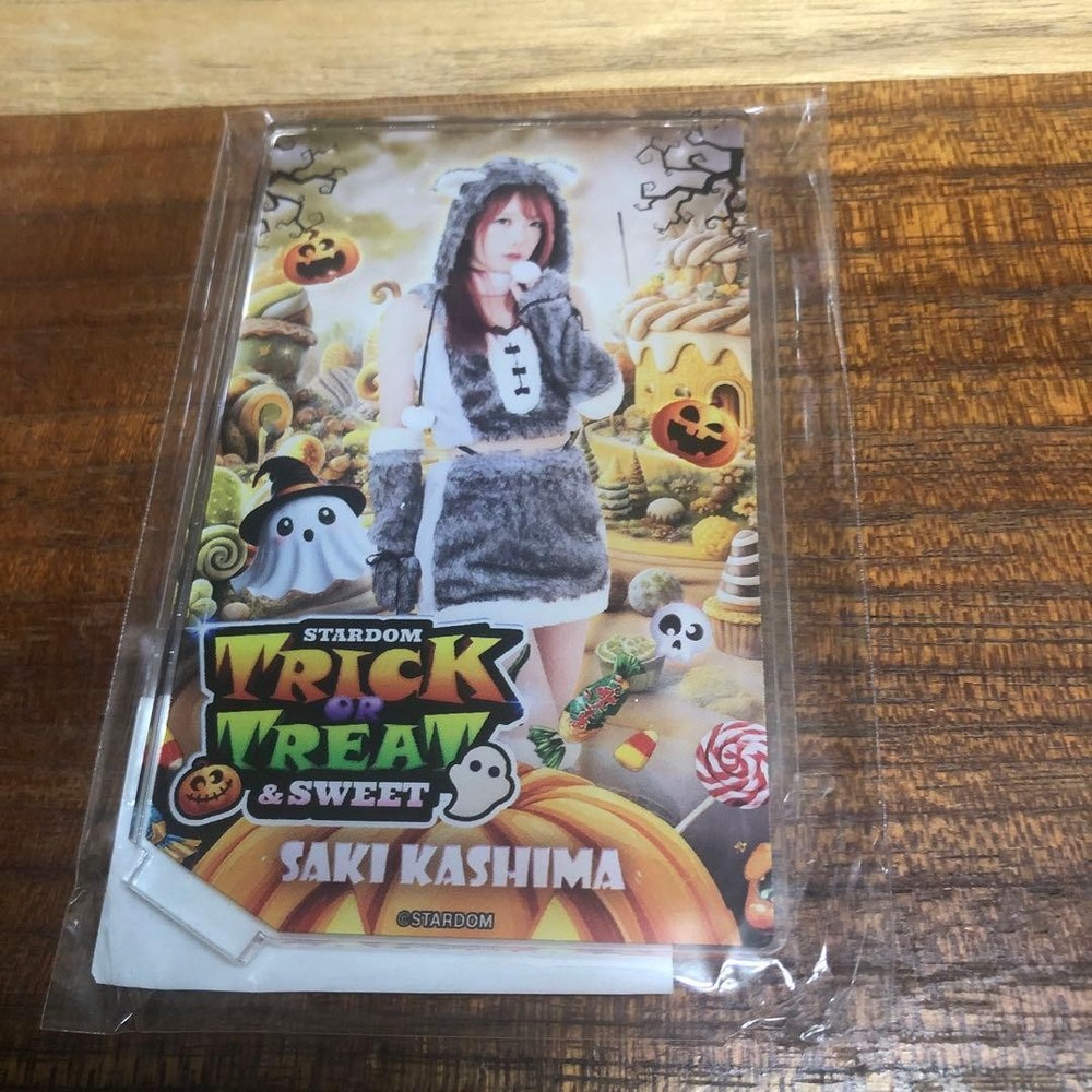 Saki Kashima Stardom Acrylic Stand Card Party Halloween Used Japan