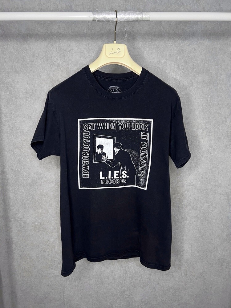 T Shirts L.I.E.S Records  Black Men’s Size M