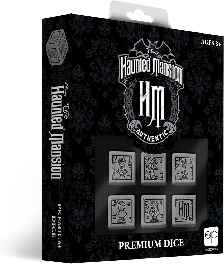 USAOPOLY Disney The Haunted Mansion Premium Dice Set | Collectible d6 Dice