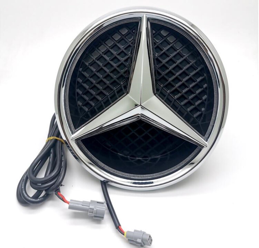 For W176 W205 W212 CLA GLA Illuminated LED Light Front Grille Star Badge Emblem