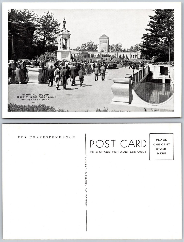 Memorial Museum Golden Gate Park San Francisco California Postcard