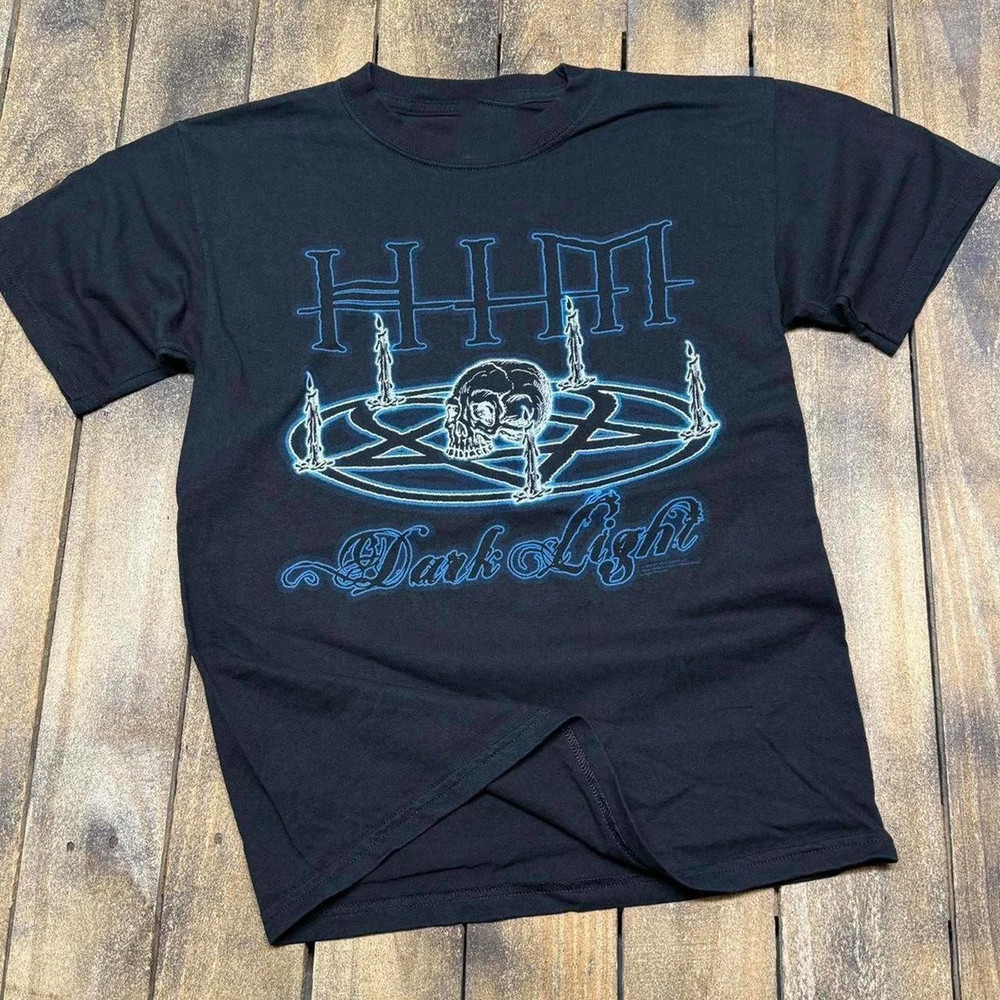 Vintage style HIM Dark Light Band Gift For Fan T-shirt Full Size S-5XL QA1872