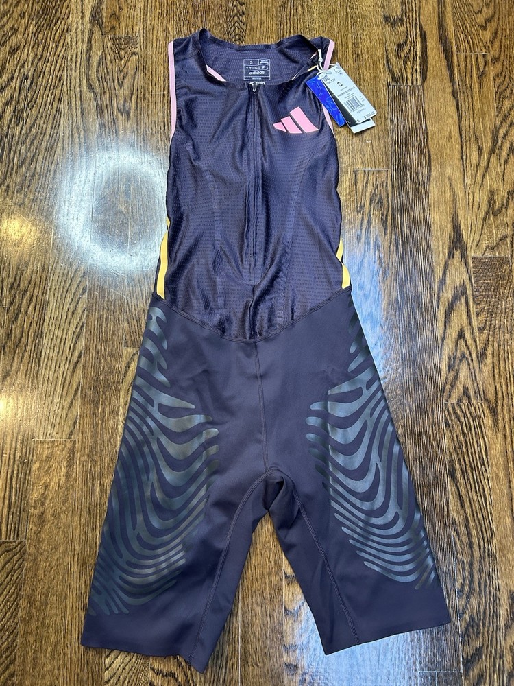 $300Adidas Speed Suit Pro Elite Rheon Sleeveless Running Track Mens Small IN1132