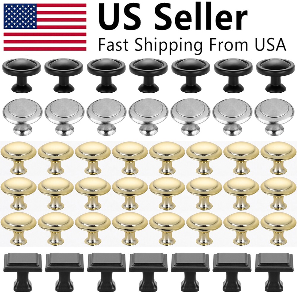 10-50Pcs Door Knobs Hardware Cabinet Handles Cupboard Drawer Kitchen Pulls