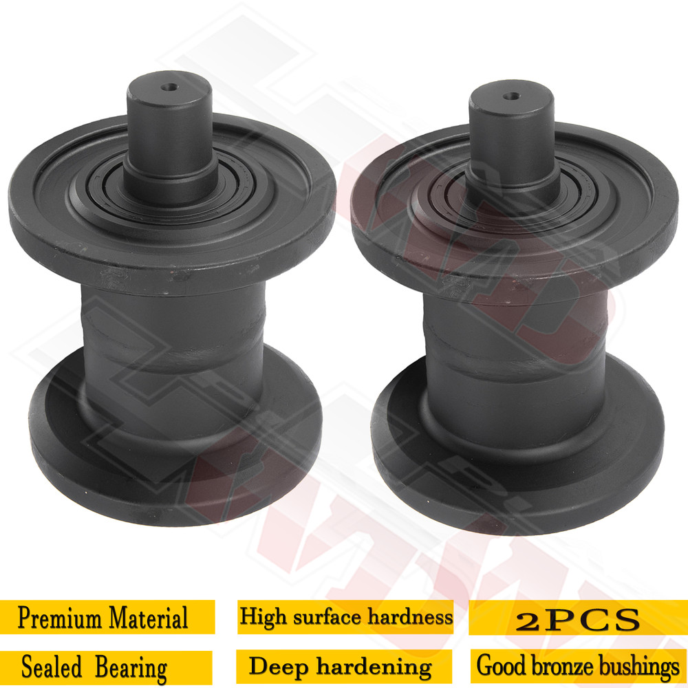 2PCS Top Roller Carrier Roller 20T-30-00060 For KOMATSU PC30-7 PC 25 Heavy Duty