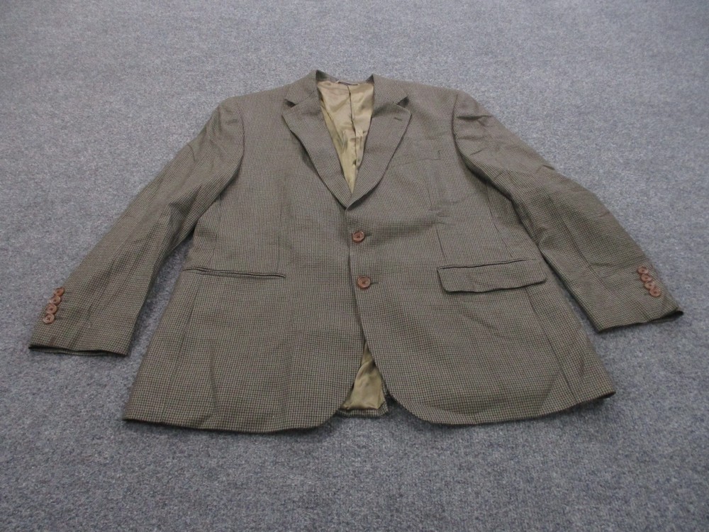 Ralph Lauren Jacket Mens 44 Brown Silk Wool Sport Blazer Coat Business Classic