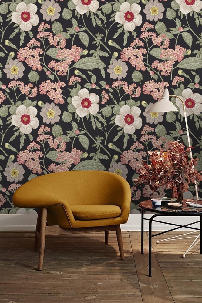 3D Flower Flora Pattern Wall Murals Wallpaper Murals Wall Sticker