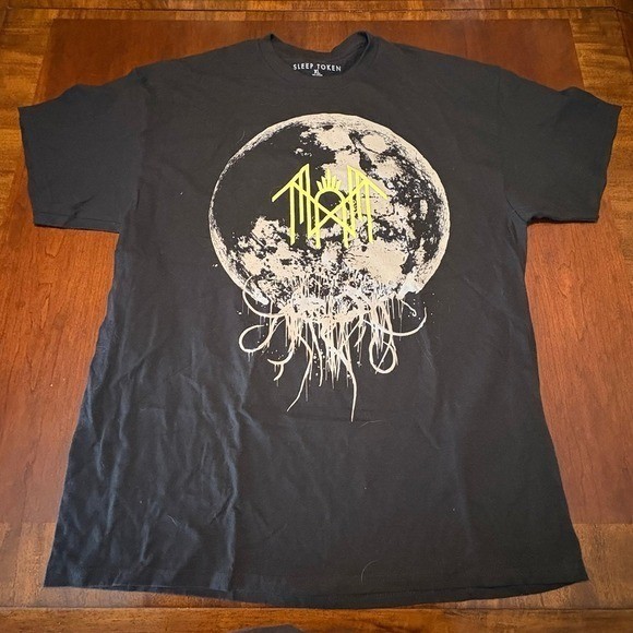 Sleep Token Band T-Shirt Mens XL Black Moon Logo Graphic Modern Metal Merch