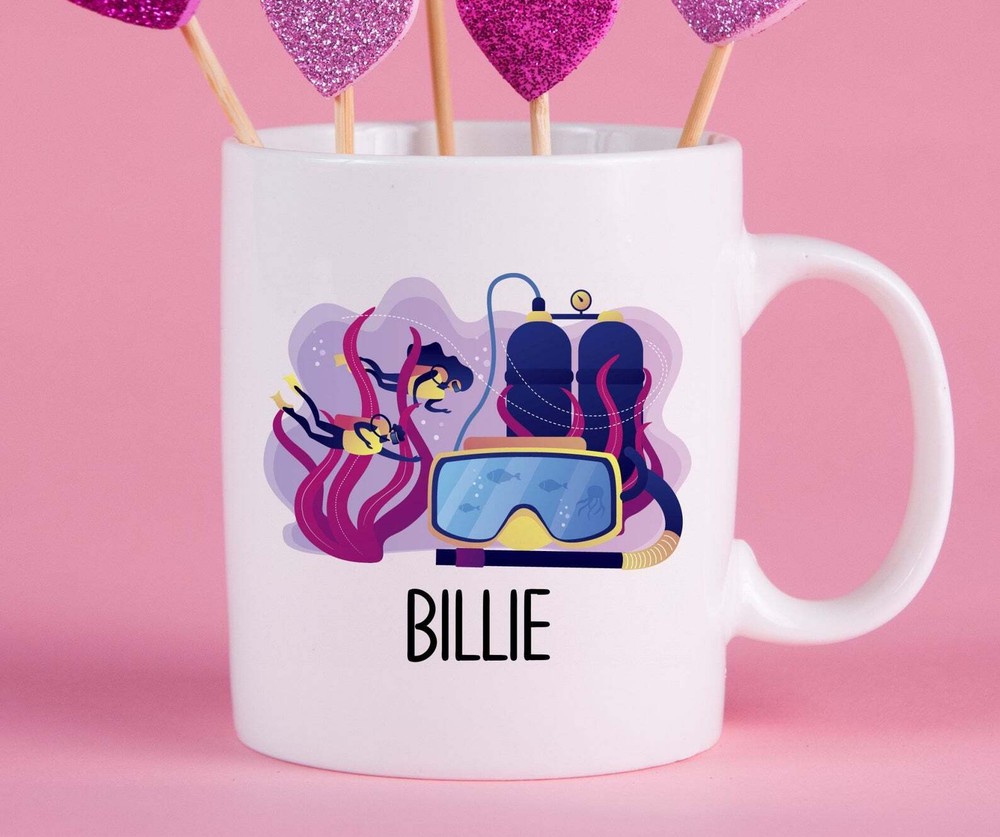 Personalized Scuba Diver Mug Scuba Diver Gift Best Scuba Diver Mug Gift Ideas