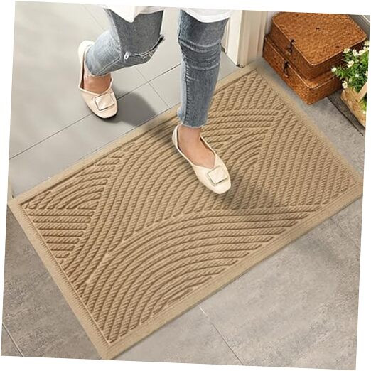 Sturdy Front Door Mat, Absorbent Muddy Dirt Resist Welcome Door 36