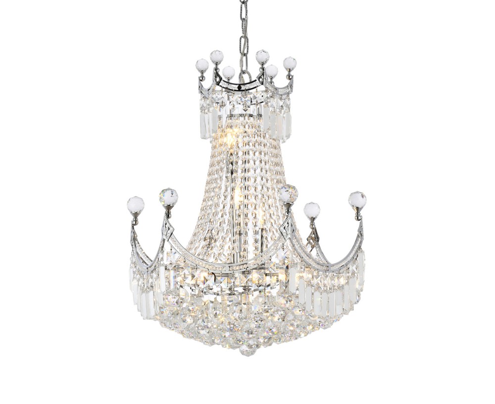 Elegant Lighting V8949D20/RC Corona 9 Light 20