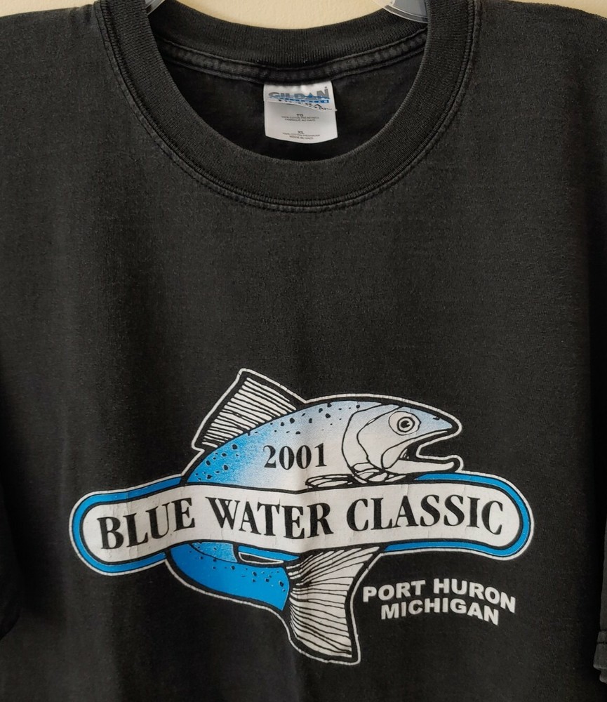 2001 Bluewater Classic Fishing T-Shirt - Size XL - Port Huron MI