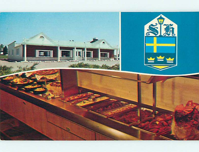 Unused Pre-1980 SWEDEN HOUSE RESTAURANT Naperville - Dekalb - Elgin IL s0607