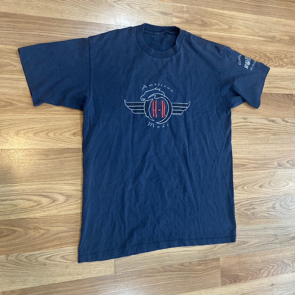 Vintage 1993 Holoubek Harley Davidson Single Stitch T-Shirt American Made Mens