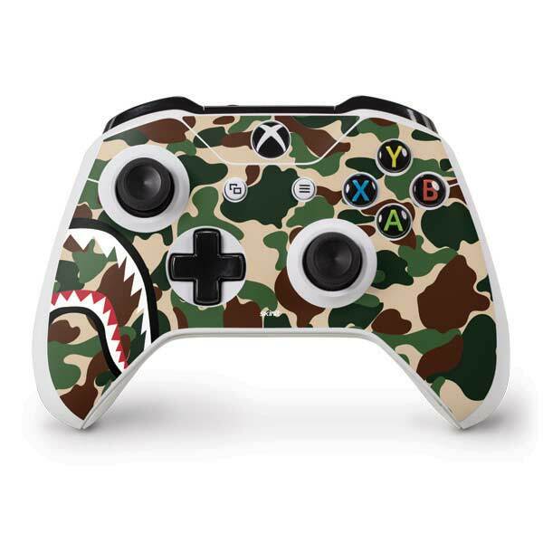 Camouflage Xbox One S Controller Skin - Shark Teeth Street Camo