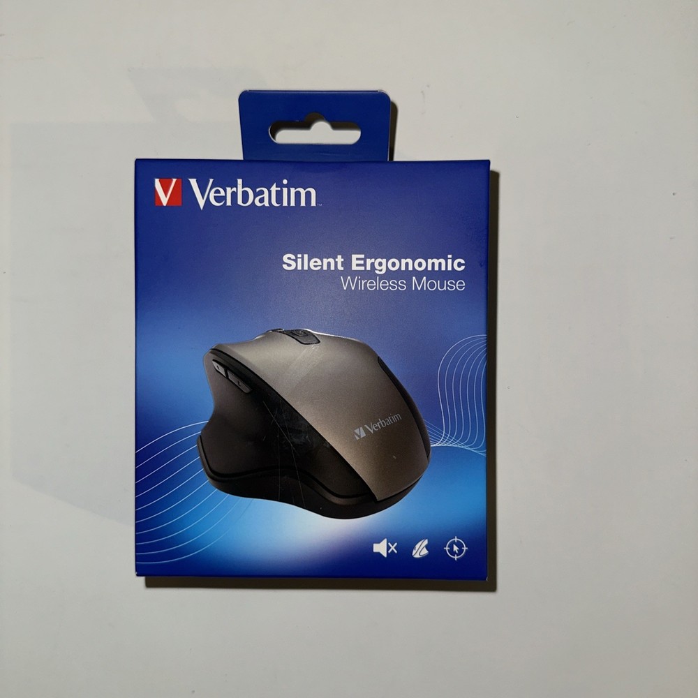 Verbatim Silent Wireless LED Mouse with Ergonomic Design in Graphite