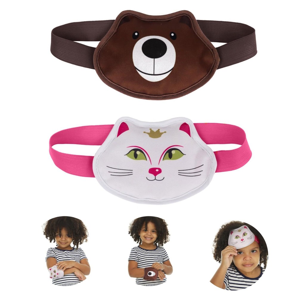 Kids Hot Cold Gel Ice Packs | 2 Pack | Multi-Use Fun Animal Designed Wrap for...