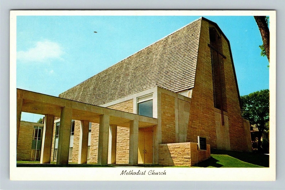 Rochester MN-Minnesota, Methodist Church, Religion, Vintage Postcard