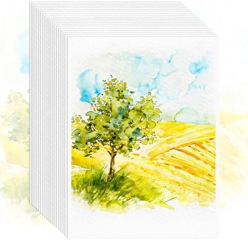 Watercolor Paper, 64 Sheets, Watercolors, Paint Set