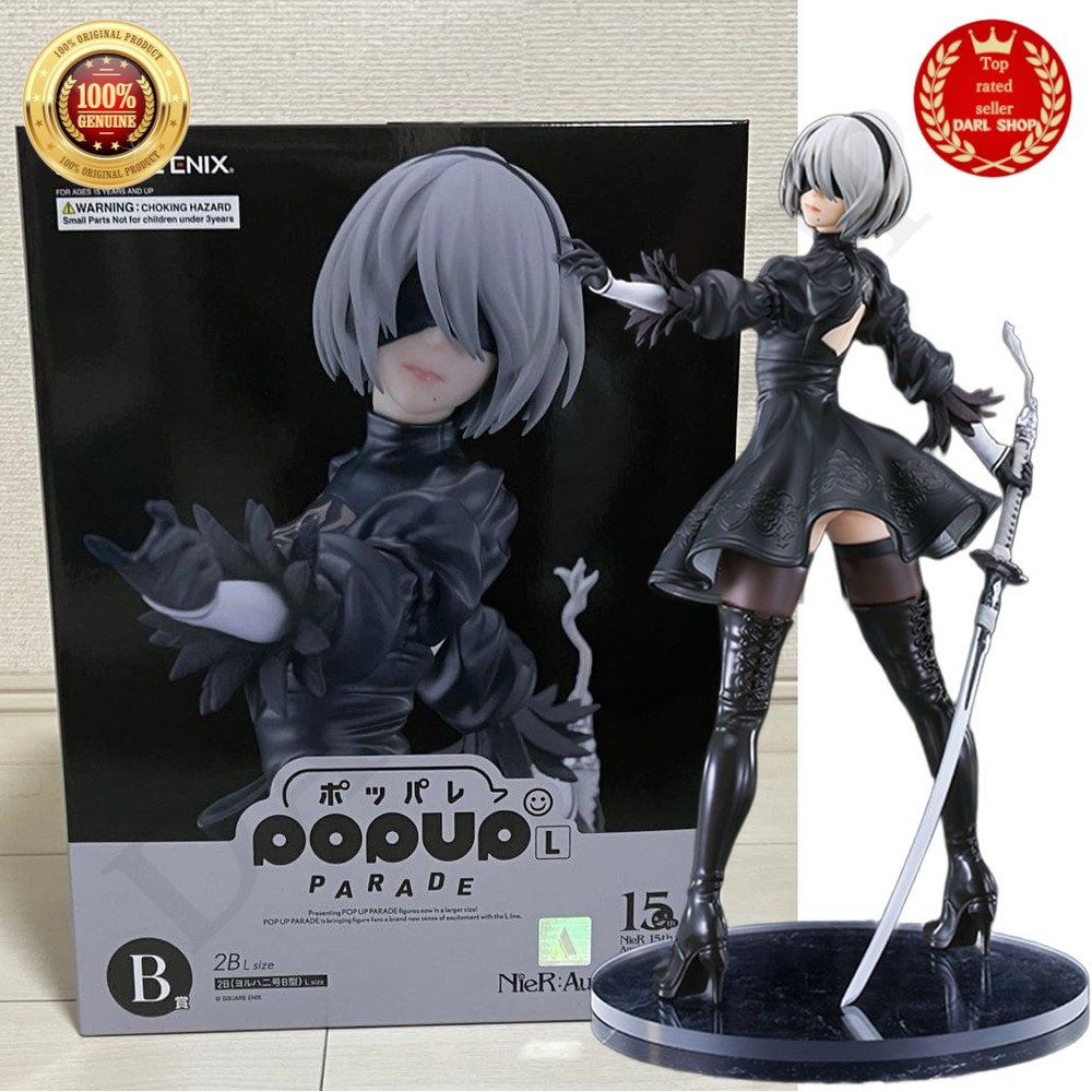 NieR:Automata 15th Anniversary Kuji 2B POP UP PARADE B Prize L Figure JAPAN NEW