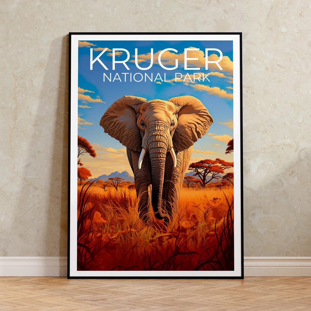 Kruger National Park Travel Poster Premium Quality Choose your Size