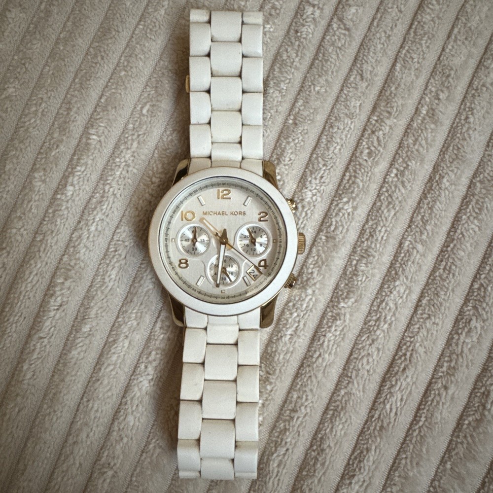 Michael Kors MK5145 Runway Gold-Tone Women's Watch with Crystal Accents