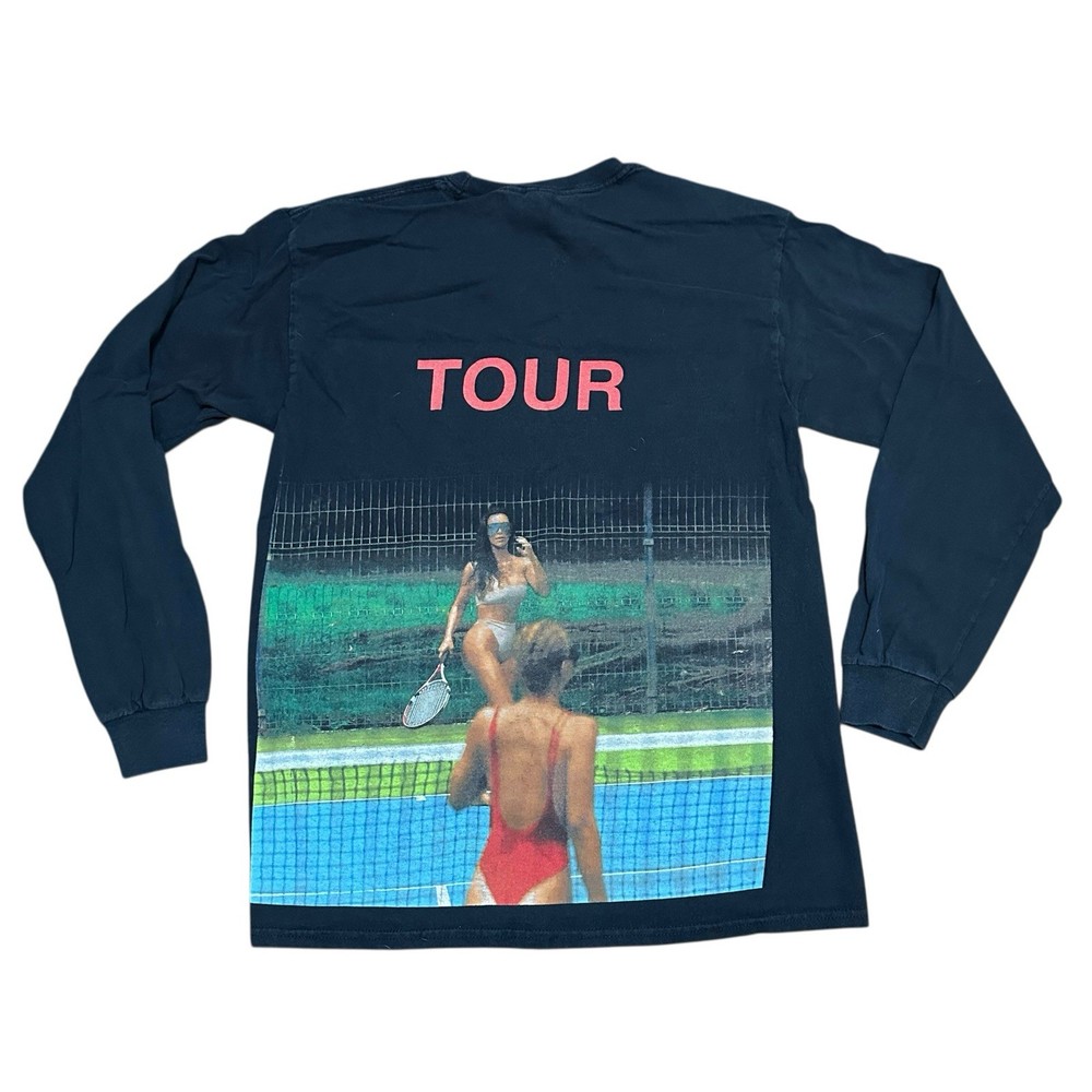 Kanye West Saint Pablo Tour Shirt Mens Medium Black Kim Kardashian Long Sleeve