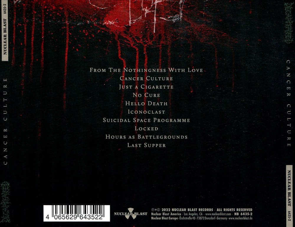 DECAPITATED CANCER CULTURE NEW CD