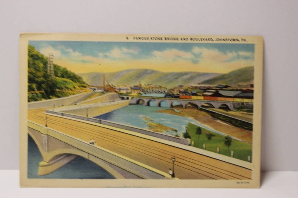Famous Stone Bridge and Boulevard, Johnstown Pennsylvania
