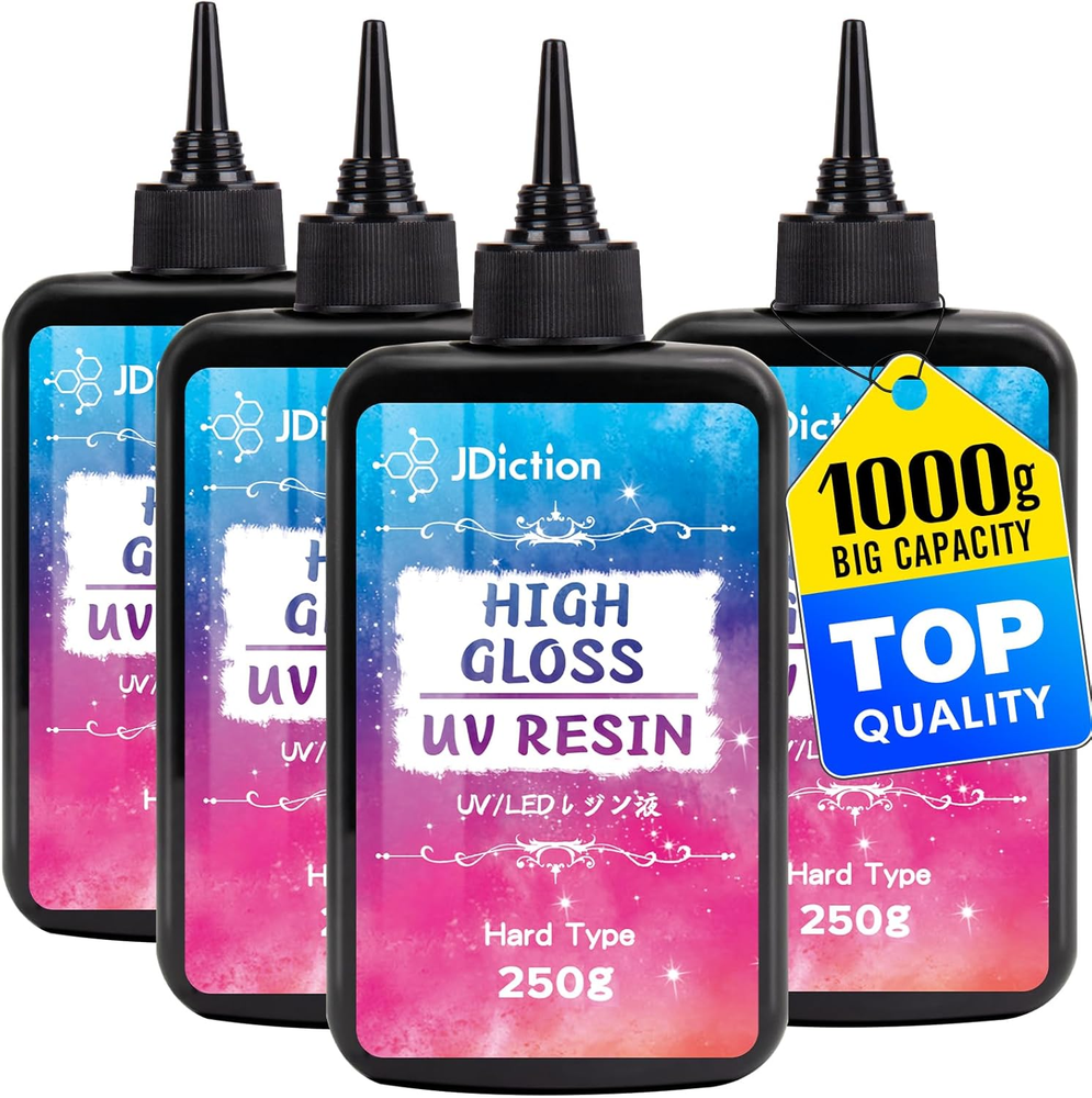1000g Jdiction UV Resin – High Gloss Solar Cure Sunlight Activated Adhesive