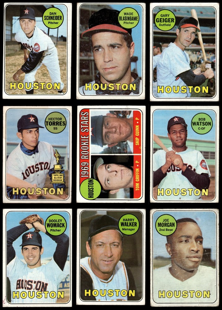 1969 Topps Houston Astros Team Set 1.5 - FAIR 7287405