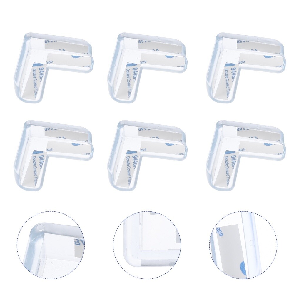 20 Pcs Transparent Anti-collision Stickers Furniture Corner Guards Child Baby