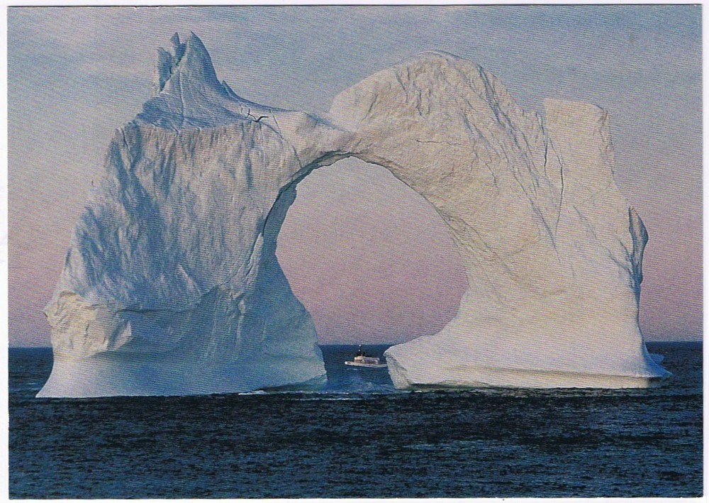 Postcard Iceberg At Bay Bulls Newfoundland & Labrador 4 3/4 x 6 3/4