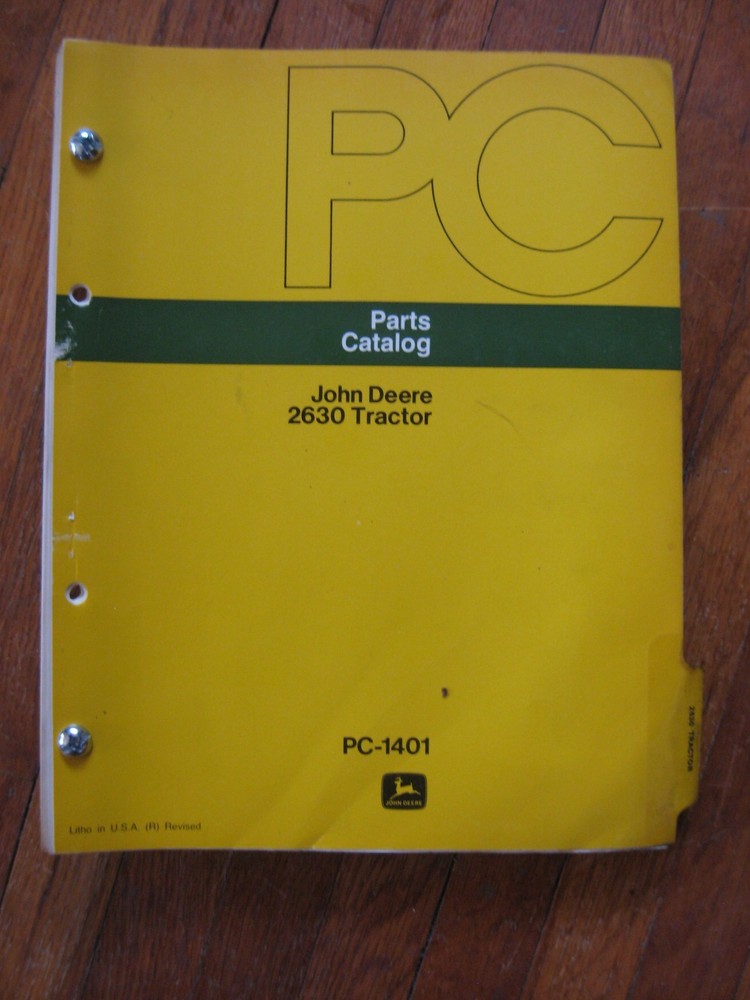 John Deere 2630 tractor Parts Catalog PC-1401