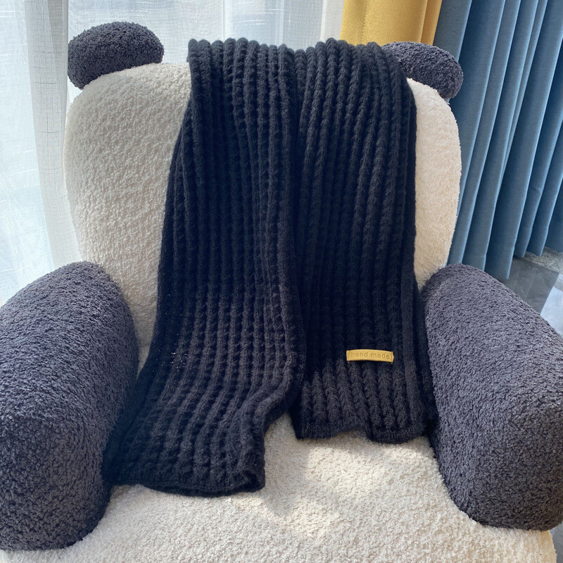 Men's Thickening Soft Wool Scarf Winter Warm Scarves