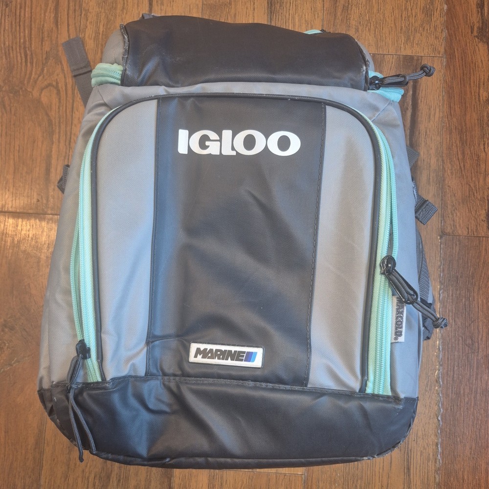 Igloo Switch 30-Can Backpack Cooler Teal Grey Max Cold Insulation Large Capacity