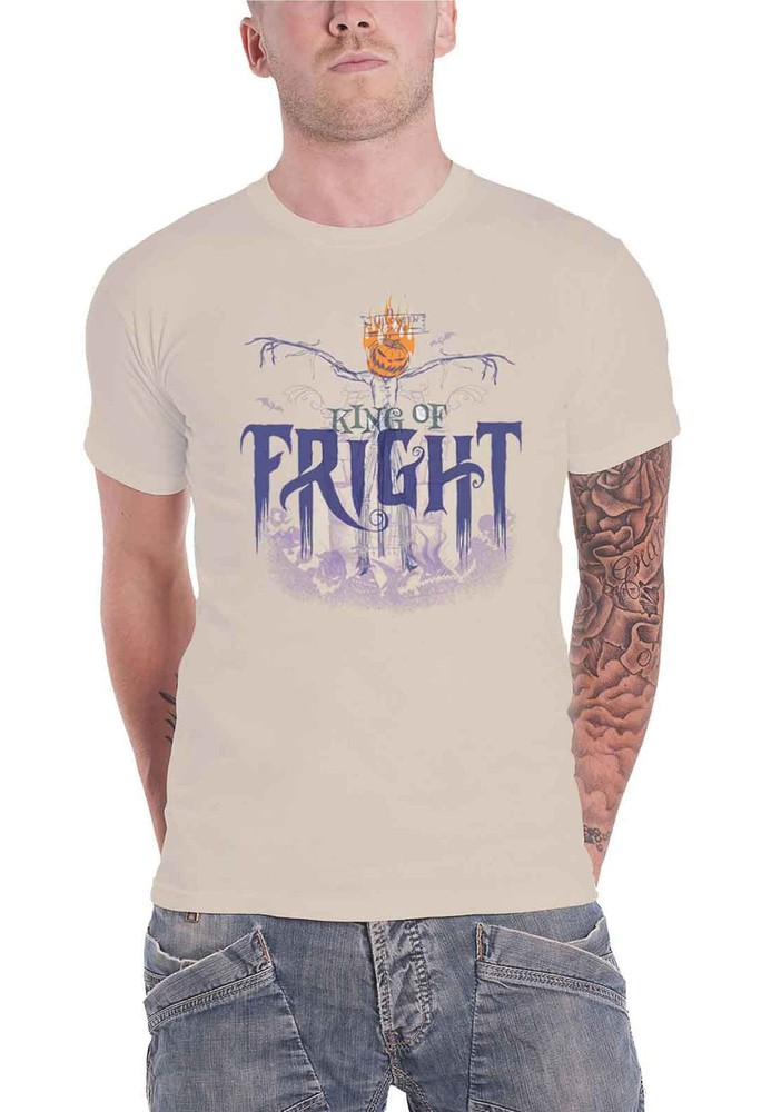 Nightmare Before Christmas T Shirt King of Fright new Official Mens Natural Size
