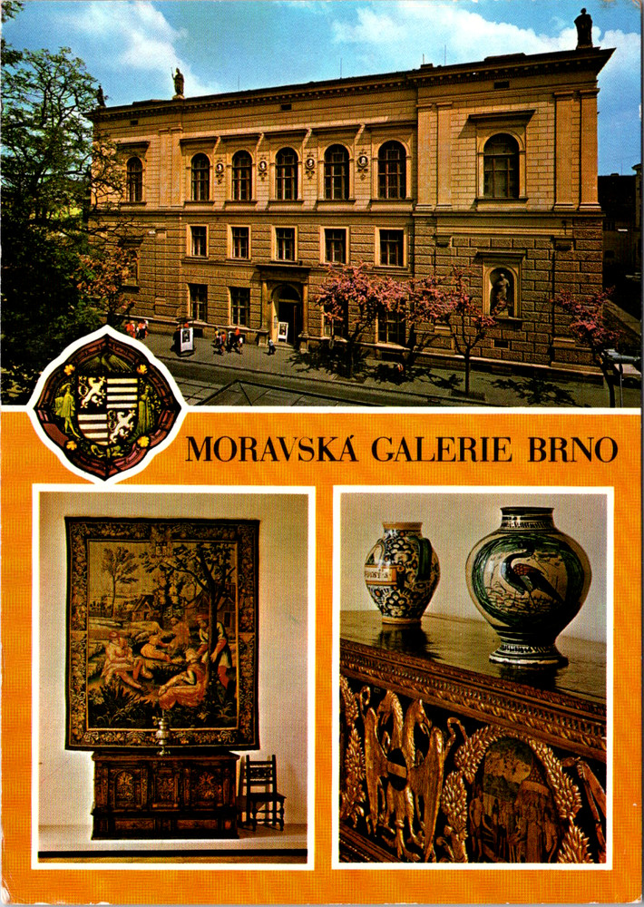 Vintage Postcard Moravská Galerie Brno Czech Republic