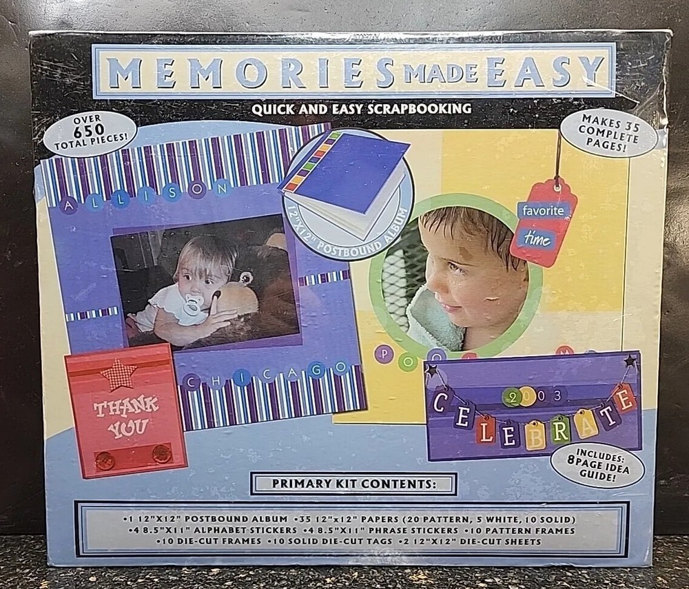 Memorise Made Easy Scrapbooking Primary Kit 12×12