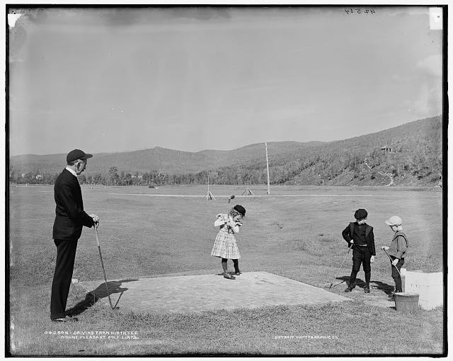 Photo:Mount Pleasant PA Golf Links 1900s Driving from Ninth Tee Children