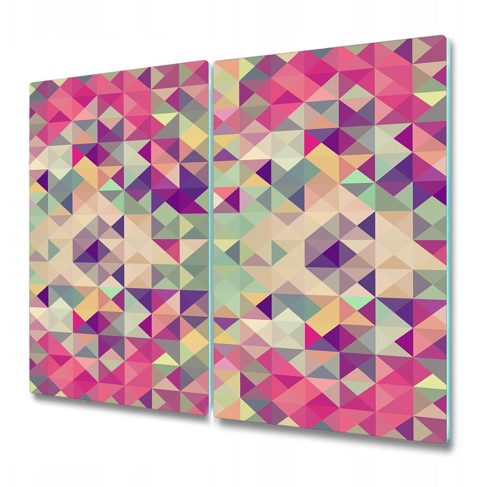 Glass Surface Protector Vintage hipsters geometric texture Colourful pink