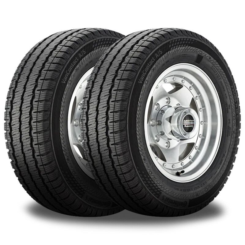 2 Continental VanContact A/S 235/55R17 103H XL Cargo Van Truck Fleet Tires