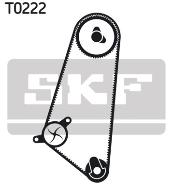 VKMC 01103 SKF water pump + timing belt kit for Seat, VW