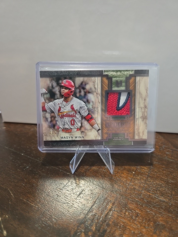 2025 Topps Museum Collection Masyn Winn Meaningful Material Relic 4/5