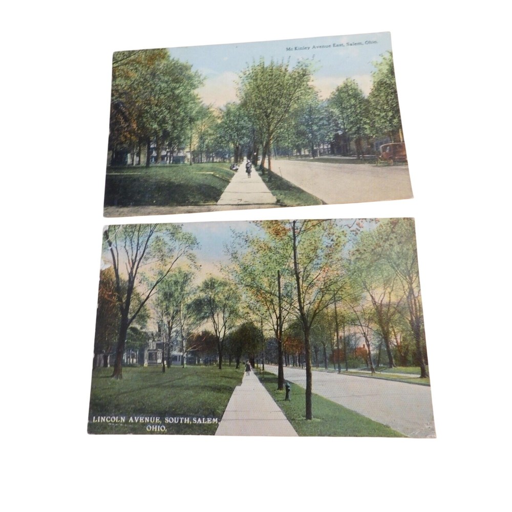 Postcards Vintage c1913-1914 Salem Ohio Set of 2